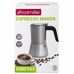 Кавоварка гейзерна Kamille KM-0565 300 мл - мініатюра 10