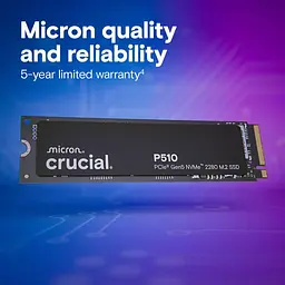 Накопичувач SSD Crucial m.2 NVMe 2TB P510 PCle 5.0 (CT2000P510SSD8) - мініатюра 6