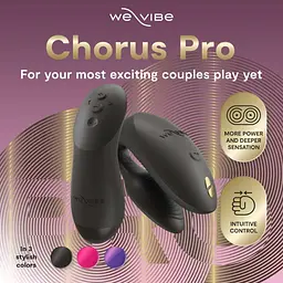 Вібратор We-Vibe Chorus Pro Satin Black для пар зі смарт-управлінням - мініатюра 8