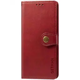 Шкіряний чохол-книжка Getman Gallant (PU) для ZTE Blade A7s (2020) Червоний