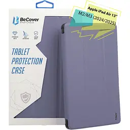 Чохол-книжка BeCover Tri Fold Soft TPU Silicone для Apple iPad Air 13" M2/M3 2024/2025 Purple (711743) - мініатюра 6