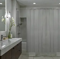 Штора для ванної кімнати Tiana Kraine Elegant PEVA 240х200 см із 16-ма кільцями - мініатюра 5