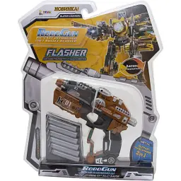 Іграшковий пістолет-трансформер Devik Toys RoboGun 2 в 1 Flasher 6 м'яких куль (K01) - мініатюра 3