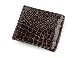 Портмоне 18196 з натуральної шкіри крокодила Коричневе 11,5х9,5 см CROCODILE LEATHER acs0032477 - мініатюра 2