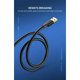 Дата кабель USB 3.0 AM/AF 2.0m US129 Black Ugreen (10373) - мініатюра 5
