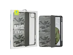 Чохол-книжка Blueo Ape Case with Leather Sheath Camo для Apple iPad Pro 12.9` (2020-2021) Grey [73478] - мініатюра 2
