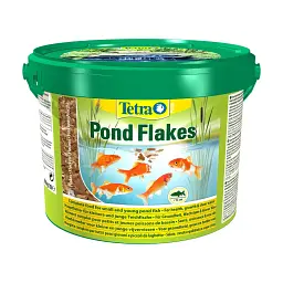 Сухий корм для ставкових риб Tetra в пластівцях Pond Flakes 10 л для всіх ставкових риб