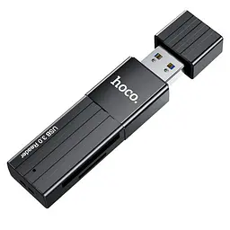 Картрідер Hoco HB20 Mindful 2 в 1 USB 3.0 чорний - мініатюра 3