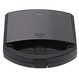 Контактний електричний гриль Adler AD 3068, 1000 Вт, антипригарне покриття, компактний, вертикальне зберігання - мініатюра 2