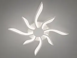 Стельовий світильник LED Diasha 2480/4+4WH, 65W, 3200K-6500K, білий акрил, сучасний стиль для дому - мініатюра 4