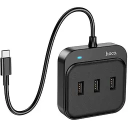 Hub адаптер Hoco Easy 4-in-1 converter HB31 (Type-C to Usb2.0x4) (L=0.2M)