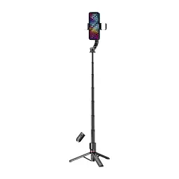 Трипод-монопод для селфі з Bluetooth ArmorStandart ASM11 double LED black - мініатюра 5
