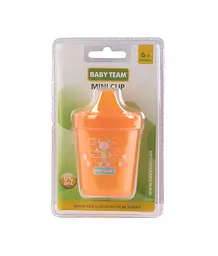 Поїльник Baby Team, 6+ міс., 100 мл, помаранчевий (5000_оранжевый) - мініатюра 4