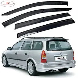 Дефлектори вікон вітровики HIC для Opel Astra G Combi 1998-2008 Оригінал (OP05-01)