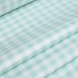 Дитяче простирадло Cosas Mint Check 110х160 см бірюзово-біле (MintCheck_110x160) - мініатюра 7