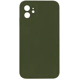 Чохол Silk Square Full Camera Protective (AA) NO LOGO для Apple iPhone 11 (6.1") Зелений / Dark Olive