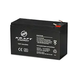 Комплект Kraft: джерело безперебійного живлення PSU-1203LED(P) і акумуляторна батарея 12В 7.2Аг (41-00040-44-00054) - мініатюра 2