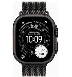 Смарт-годинник Apple Watch Ultra 3 GPS + Cellular 49mm Black Tit. Case w. Black Tit. Milanese Loop - Medium (MF1Q4) - мініатюра 2