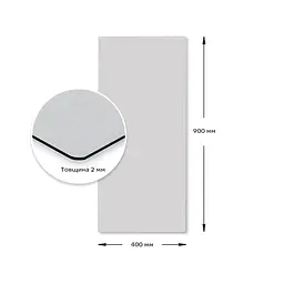 Дзеркало акрилове самоклеюче Sticker Wall 400 x 900 мм x 2 мм SW-00001596 - мініатюра 3