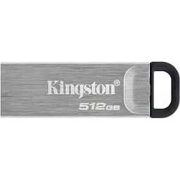 USB флеш-накопичувач Kingston DataTraveler Kyson 512GB USB-A 3.2 Silver/Black (DTKN/512GB) [116035] - мініатюра 2