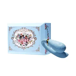 Смартвібратор для пар Zalo - Fanfan Royal Blue - мініатюра 10