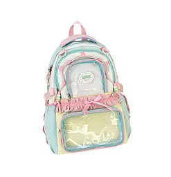 Рюкзак в стилі Лоліта бірюзовий Lolita Backpack Teal 32x44x12 см