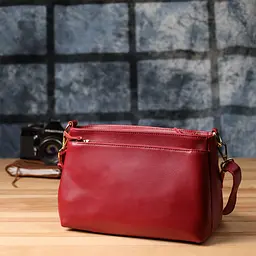 Жіноча сумка Vintage з твердим дном із натуральної шкіри 27х16х11 см sum0027557 - мініатюра 10