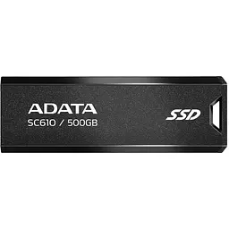 Накопичувач SSD Adata SSD накопичувач 500GB USB3.2 BLACK SC610-500G-CBK/RD (SC610-500G-CBK/RD) - мініатюра 2