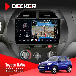 Штатна магнітола Toyota RAV4 2000-2003 Decker D9-011 4x64, DSP, 4G, 360 Decker (НФ-00009236)