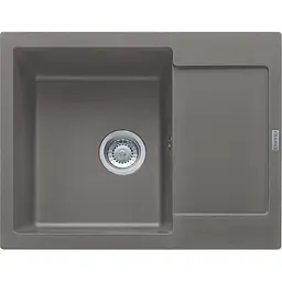 Кухонна мийка Franke Maris, фраграніт, прямокутник, з крилом, 620х500х200мм, чаша - 1, врізна, MRG 611-62, сірий камінь