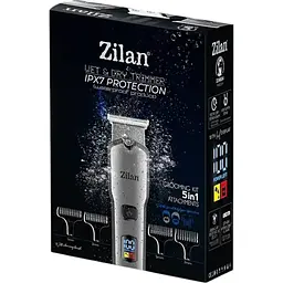 Тример для стрижки волосся Zilan ZLN8634 IPX7 5 в 1 акумуляторний 180 хв роботи - мініатюра 5
