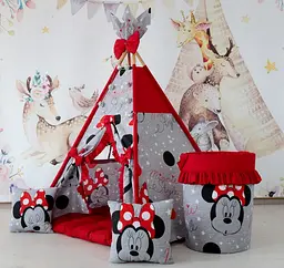 Вігвам для дівчинки Minnie style БОН БОН + кошик для іграшок