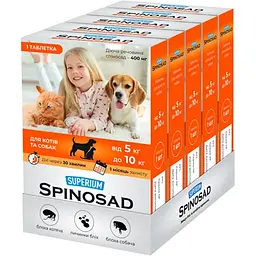 Пігулка для котів та собак Superium Spinosad 5-10 кг 1 шт. - мініатюра 2