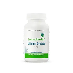Літій Seeking Health Lithium Orotate 5 mg, 100 вегакапсул