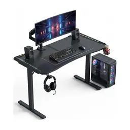 Комп'ютерний стіл GT Racer T-1452 Black (T-1452 (140x60x73) Black) - мініатюра 4