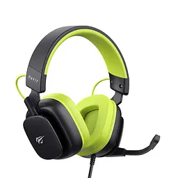 Ігрові навушники з мікрофоном HAVIT H2048U Black+Green Plug USB 7.1 HAVIT (28997-000) - мініатюра 2