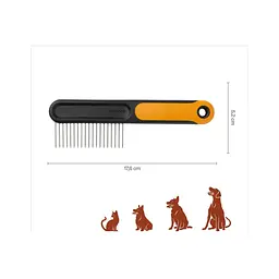Гребінець сталевий для тварин Fiskars , 2/6, 19L (2009134) - мініатюра 2