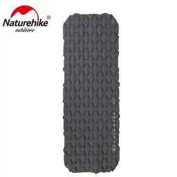 Матрац туристичний надувний одномісний Naturehike FC-10 NH19Z001-P, 195х59х65 мм, графітовий для кемпінгу