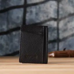 Чоловічий гаманець для карток з натуральної шкіри ST Leather 8х11х0,5 см acs0029622 - мініатюра 9