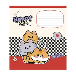 Зошит Школярик Happy one 18 аркушів клітинка (018-3532K), в асортименті - мініатюра 5