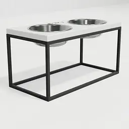Hollky Base L — миски на підставці для середніх і великих собак (2 × 0,95 л, висота 20 см) - мініатюра 8