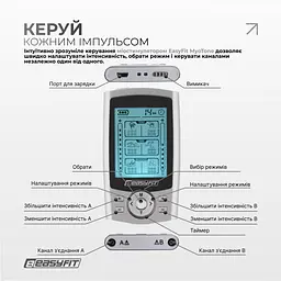 Міостимулятор EasyFit MyoTone імпульсний масажер для м'язів - мініатюра 4