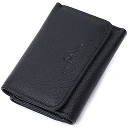 Красиве жіноче портмоне з монетницею з натуральної шкіри ST Leather 22728 чорне - мініатюра 5