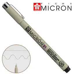 Лінер Sakura PIGMA MICRON (0.1), 0,25 мм сепія