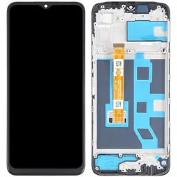 Дисплей Oppo A17/A17k чорний, з рамкою