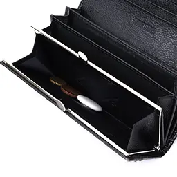 Жіночий гаманець із натуральної лакованої шкіри ST Leather 22679 чорний - мініатюра 9