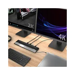 Порт-реплікатор J5create Dock-Station USB-C 10-in-1 (HDMI/PD/USB-A/USB-C/LAN/картридер/audio) (JCD542-N) - мініатюра 9