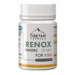 Таблетки Tibetan Formula Ренокс дитячий 120 таблеток
