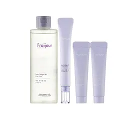 Набір базовий Ліфтинг та Освітлення Retin-Collagen 3D Core toner Fraijour 250 мл Eye cream 15 мл Cream 2х10 мл