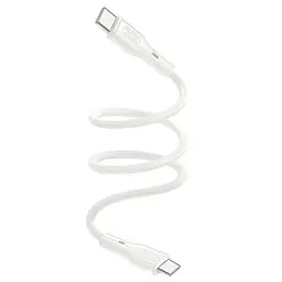 Кабель XO NB-Q231B Rock Series Type-c to Type-C 60W Data Cable Білий - мініатюра 4